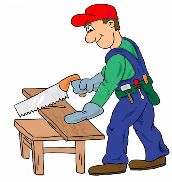Плотник рисунок для детей