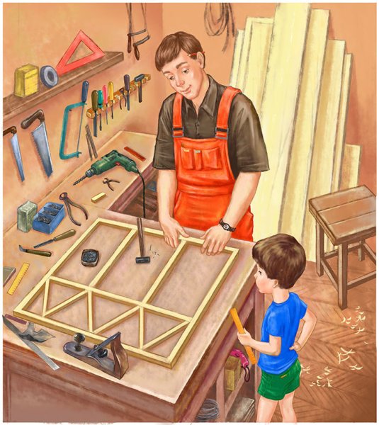 Профессия плотник для детей