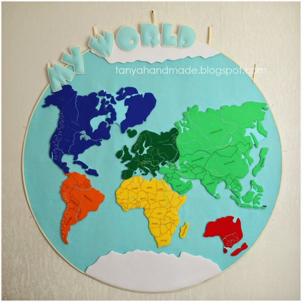 Материки для дошкольников