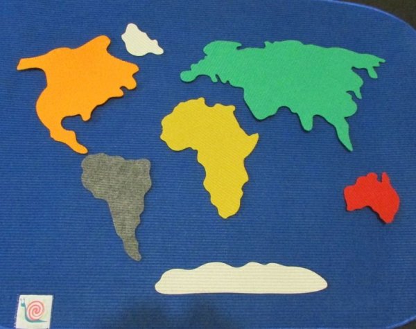 Материки земли для дошкольников