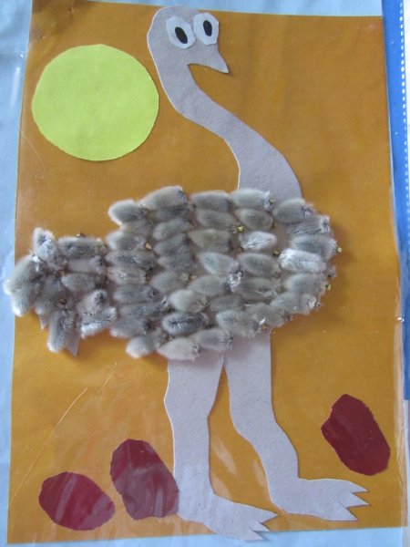 Страус поделка для детей