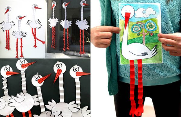 Страус поделка для детей