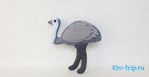 Страус из фетра выкройка