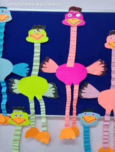 Страус поделка для детей