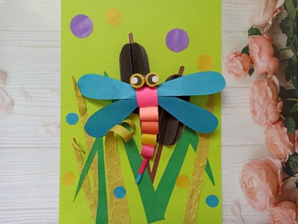 Аппликация Стрекоза