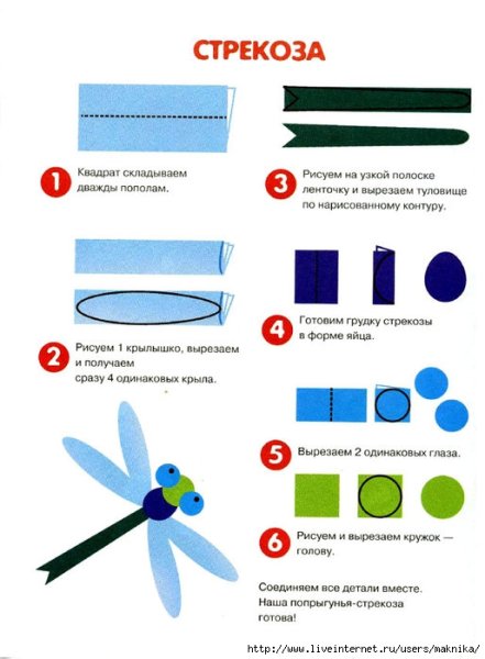 Аппликация пошагово для детей