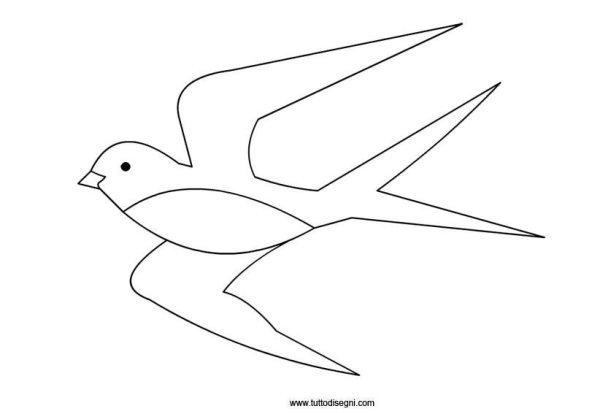 Ласточка контур