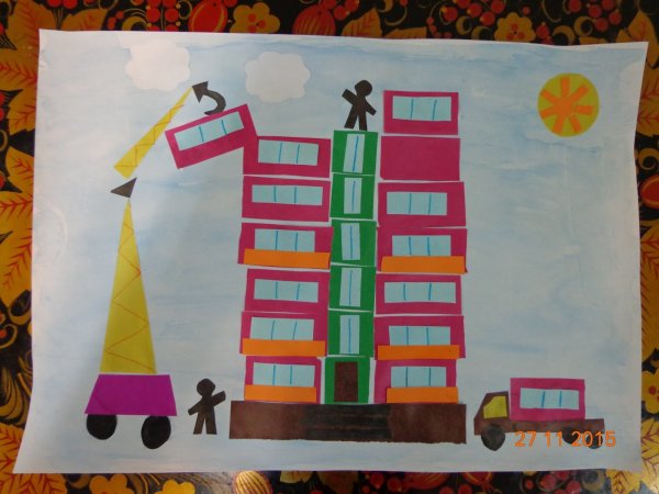 Аппликация дом