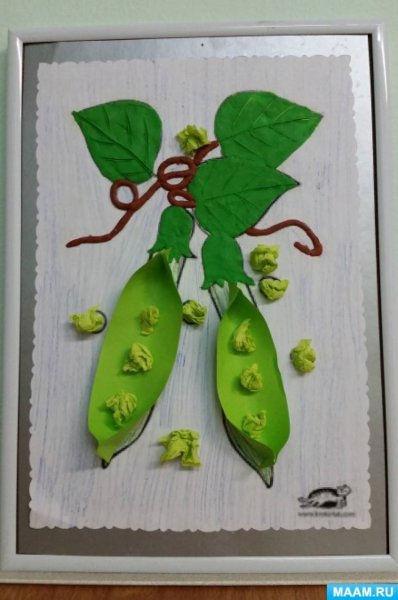 Аппликация на тему овощи