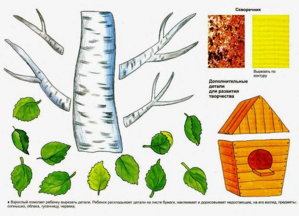 Заготовки для аппликации Весна