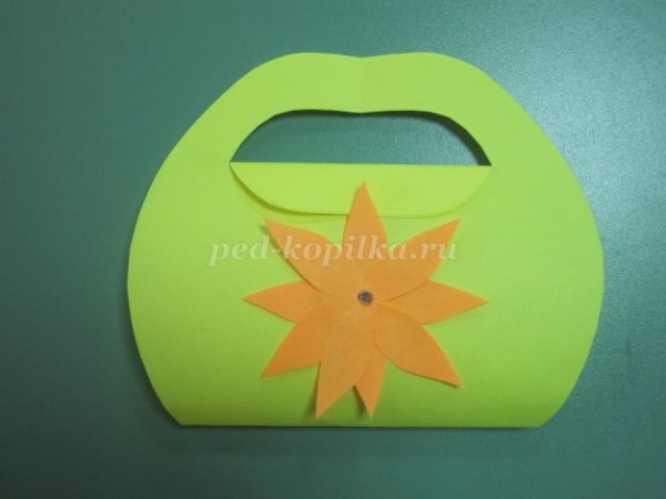 Сумочка для мамы поделка в детском саду