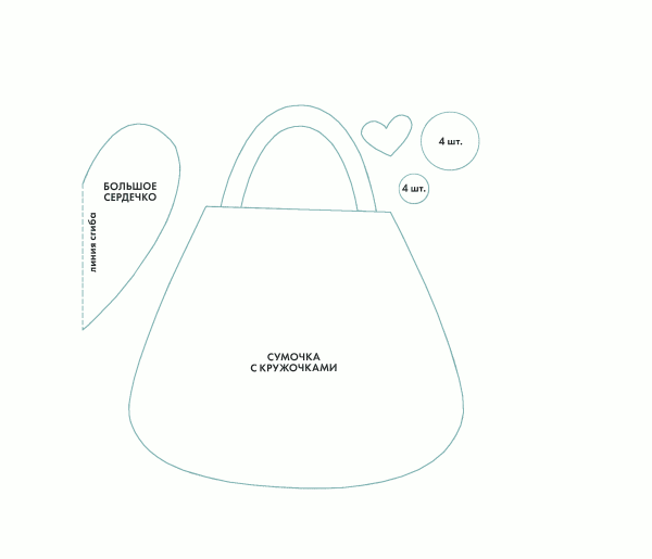 Сумка из фетра выкройка