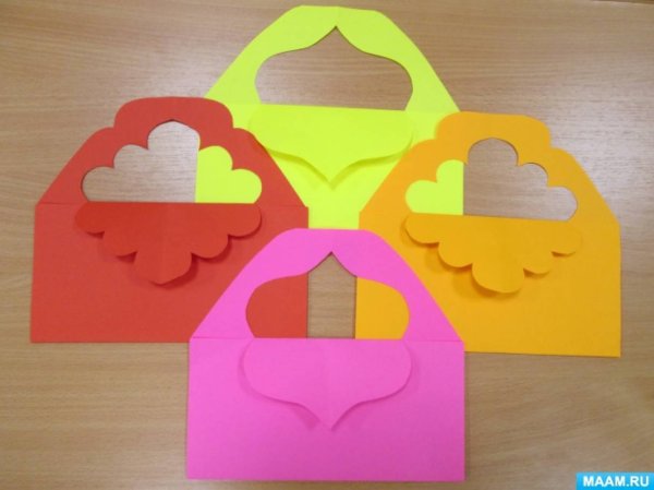 Сумка из бумаги подарок в детском саду