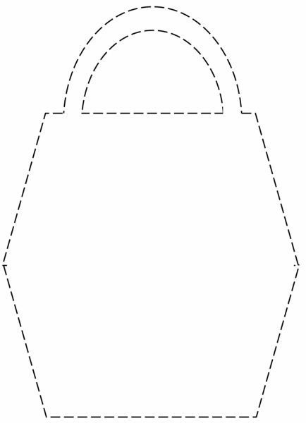 Сумочка из бумаги шаблон