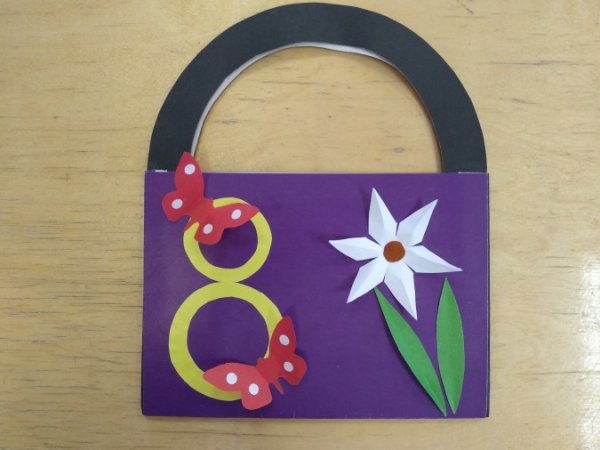 Поделка на 8 марта сумочка для мамы
