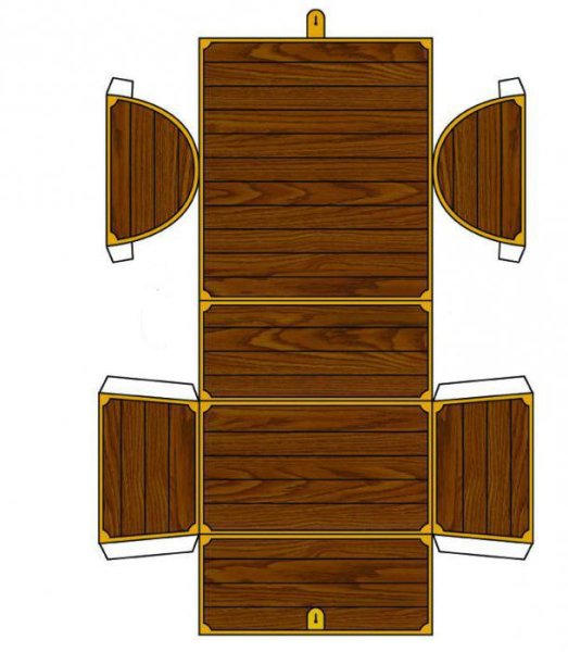 Сундук из гофрокартона