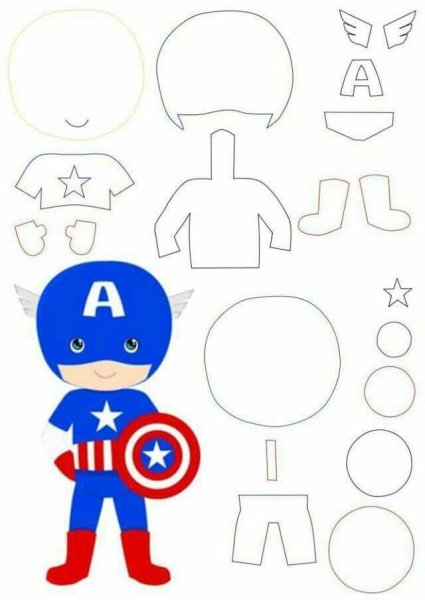 Герои Марвел из фетра