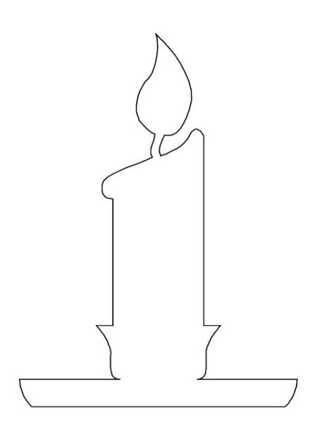 Свечка шаблон