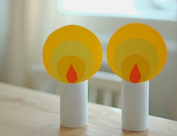 Аппликация свеча