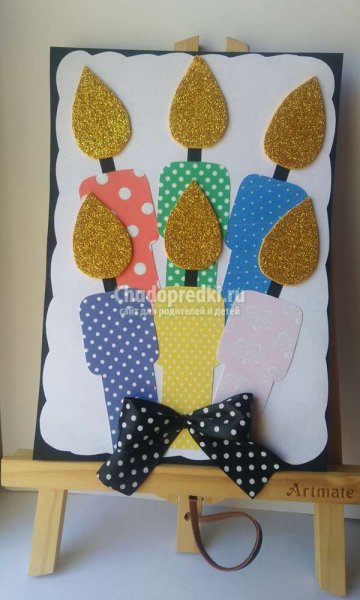 Поделка свечка для детей