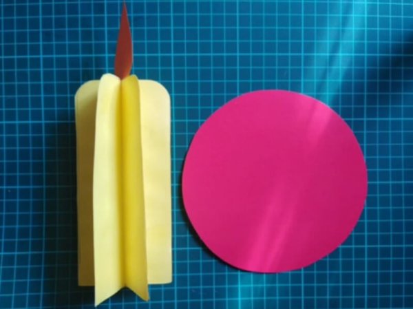 Аппликация свеча