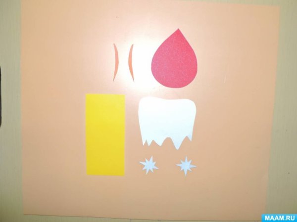 Свеча аппликация для детей