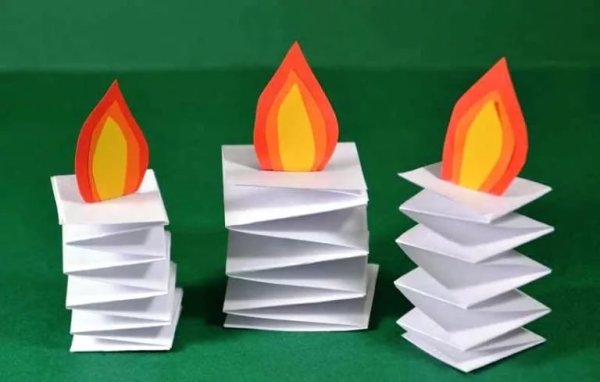 Свеча поделка для детей