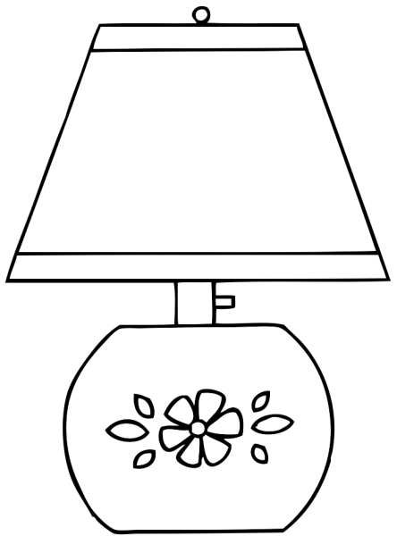 Настольная лампа раскраска для детей