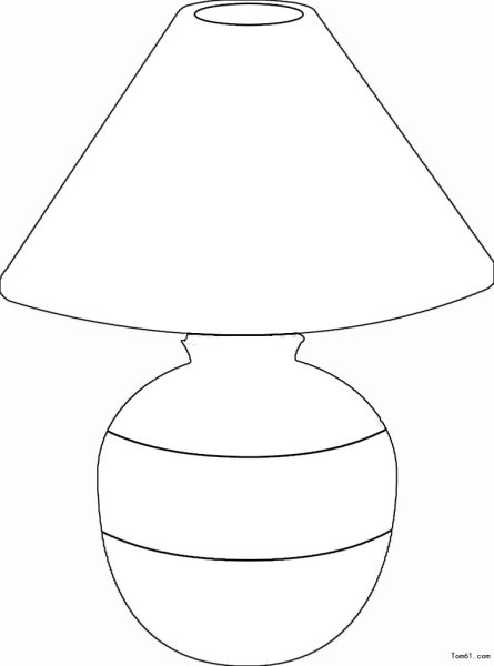 Настольная лампа карандашом