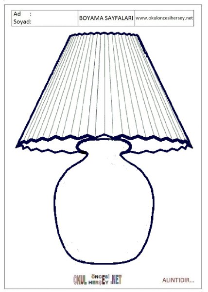 Лампа раскраска