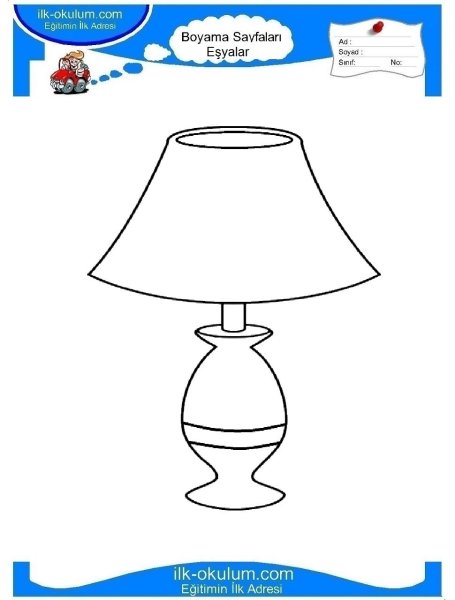 Лампа раскраска для детей