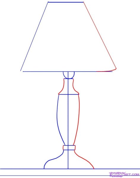 Настольная лампа раскраска для детей