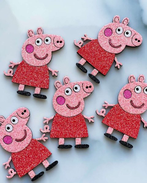 Аппликация свинья