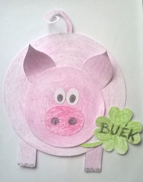 Поделка поросенок из бумаги