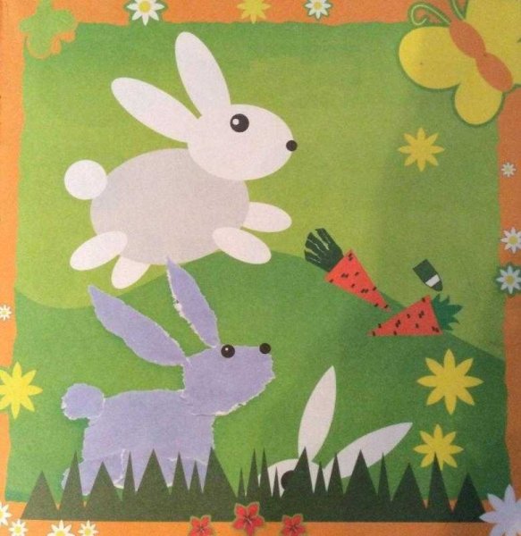 Сюжетные аппликации для дошкольников