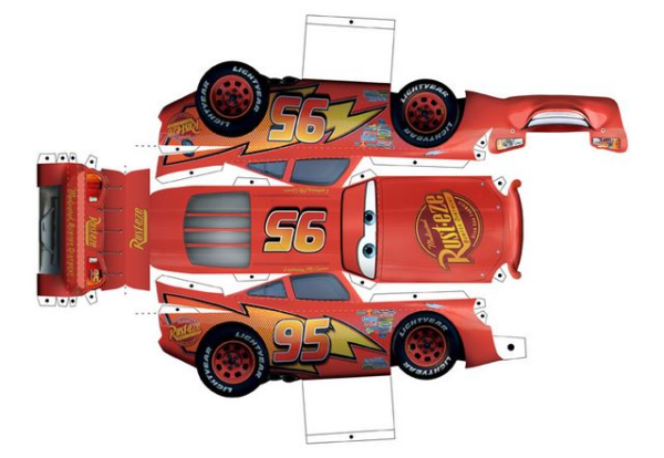 Тачки сборная модель молния Маккуин