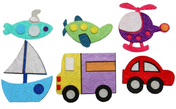 Аппликации для детей машинки