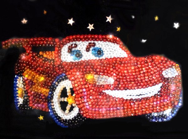 Машина из мозаики