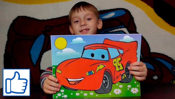 Аппликация молния Маквин