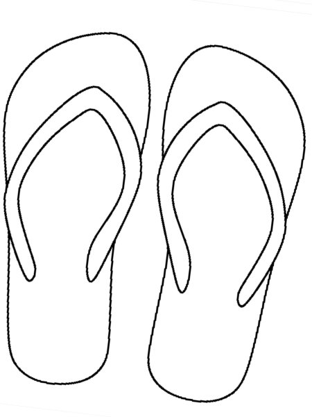 Шлепки трафарет