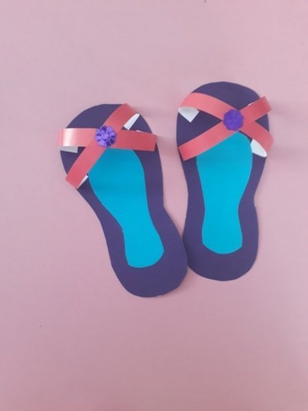 Босоножки из бумаги