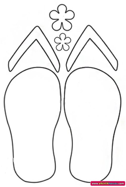 Трафарет ботинок для вырезания