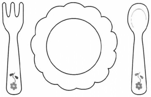 Аппликация посуда