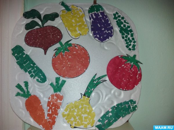 Рисование овощи старшая группа