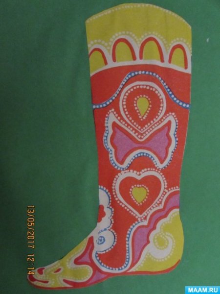 Сапожки с татарским орнаментом