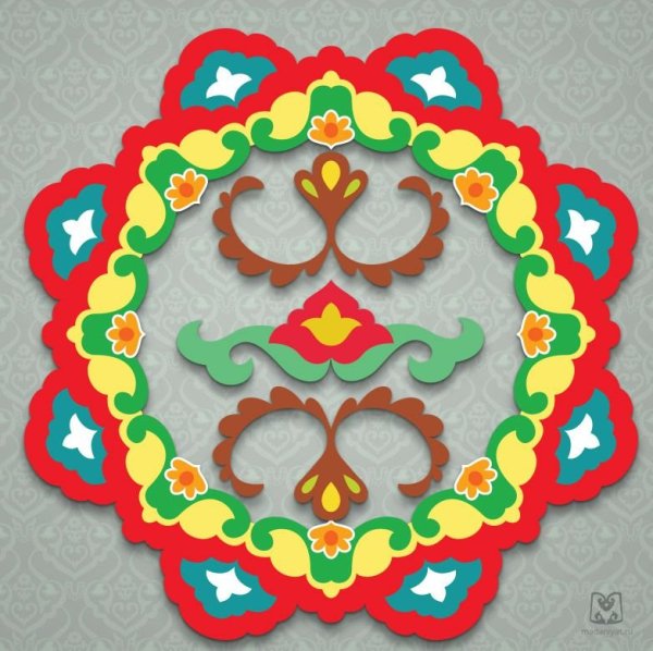 Арский татарский орнамент