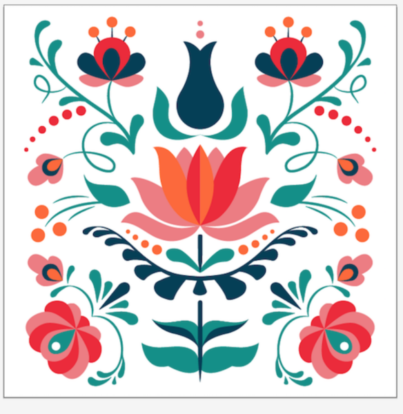 Татарский орнамент цветы