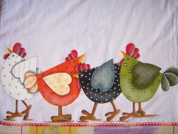 Аппликация из ткани