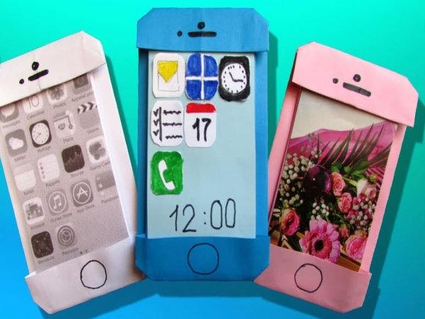 Мобильный телефон из бумаги