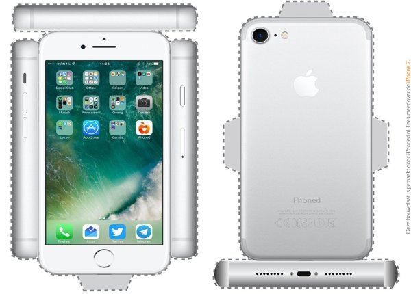 Модель телефона для склеивания